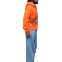 “Your Future Self Requires Change” Cropped Hoodie – Small