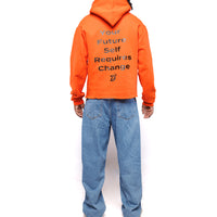 “Your Future Self Requires Change” Cropped Hoodie – Small