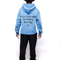 “Your Future Self is Rooting for You” Cropped Hoodie – Small