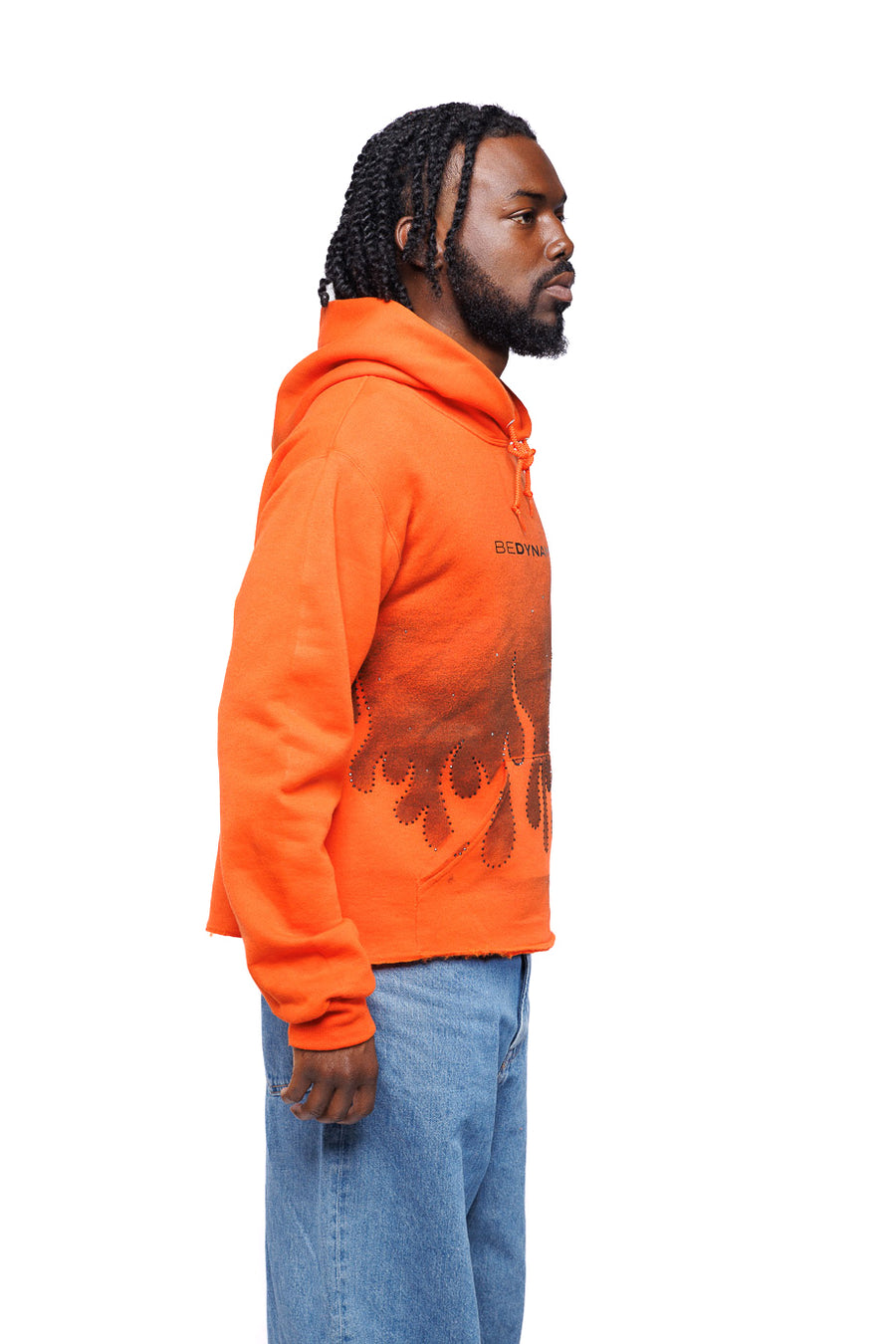 “Your Future Self Requires Change” Cropped Hoodie – Small