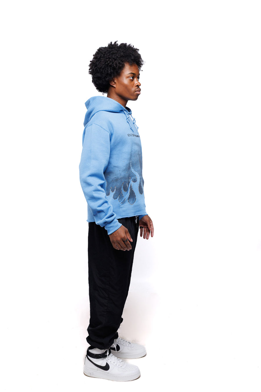 “Your Future Self is Rooting for You” Cropped Hoodie – Small