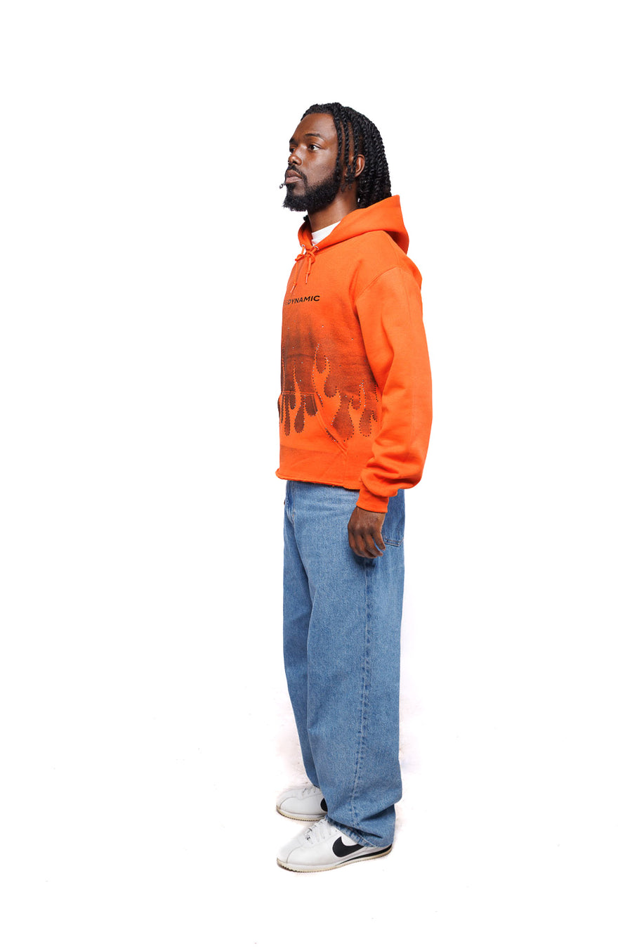 “Your Future Self Requires Change” Cropped Hoodie – Small